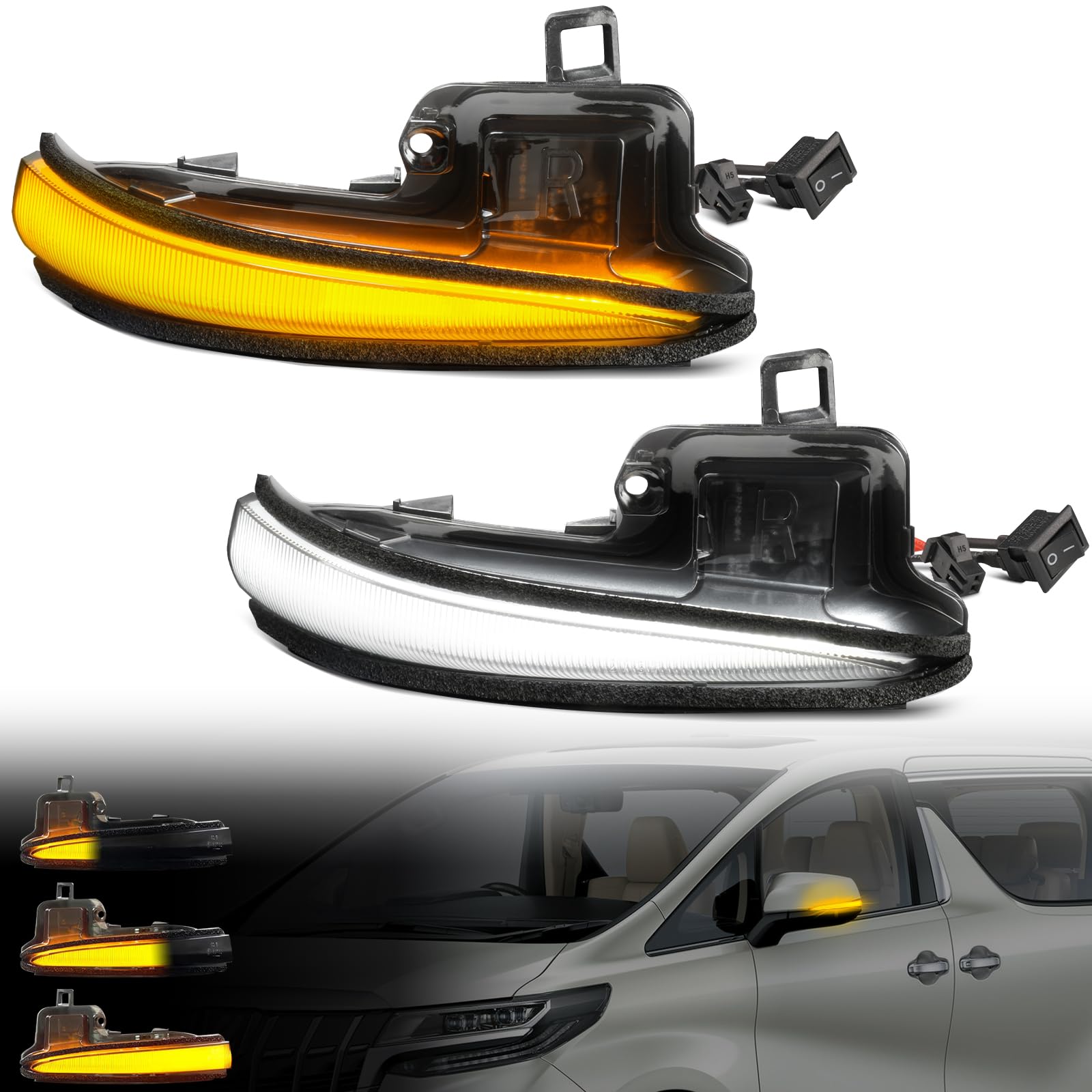 

GemPro 30 Series Alphard Vellfire Early and Late Hybrid Lexus LM RAV4 50 Series smoke lens