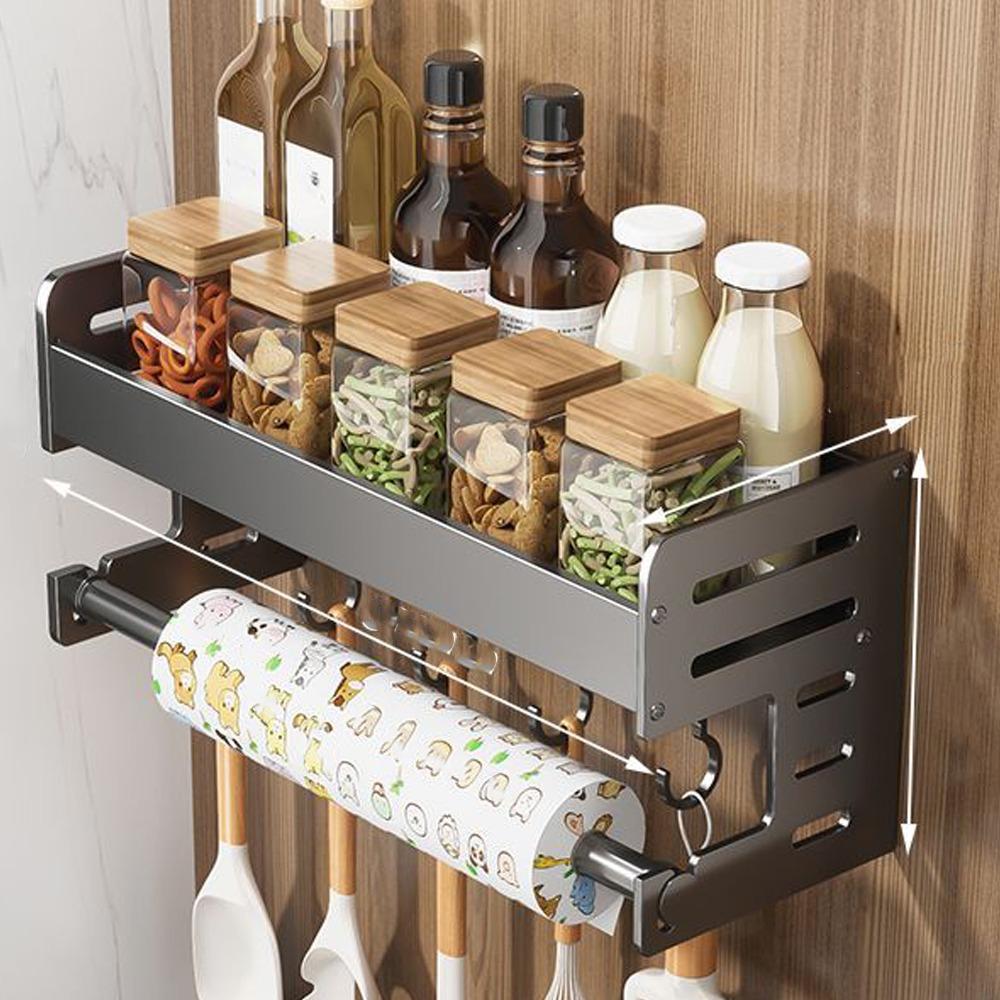 30/40CM Kitchen Storage Rack Space Saving Wall Mounted Rack  Household Storage