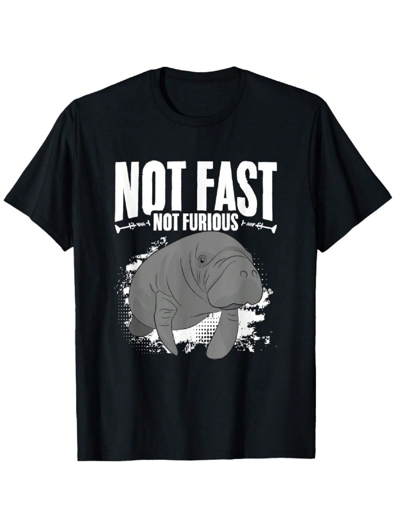 Not Fast Not Furious Dugong Sea Manatees Manatee T-Shirt S разноцветный