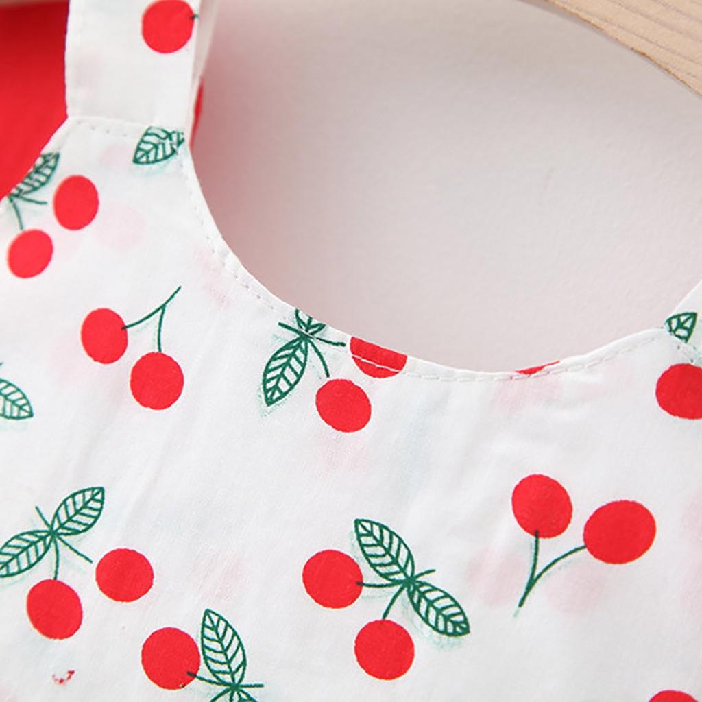 Summer Girls' Cute Sleeveless Sling  Print Dress Children's Skirt