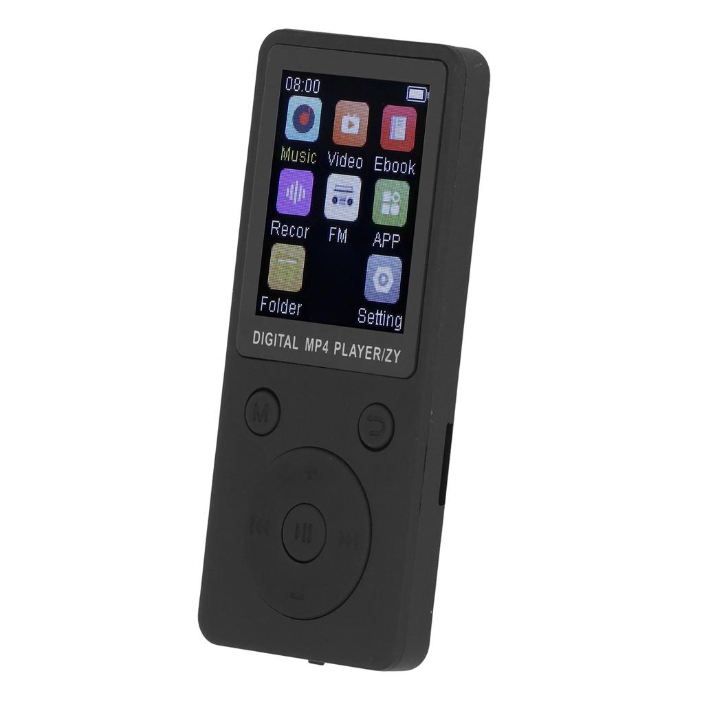 MP3 Player 1.8 Inch Color Screen HiFi Sound Portable Music Player Support Picture Video Book Recording 128GB Memory Card