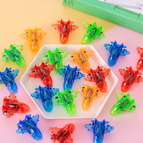 25Pcs Pull Back Mini Airplane Toy Clear Combat Aircraft Model Toddlers