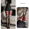 Camellia Black Silk Lace Thigh Highs - Ultra-thin, Sexy Aurora Stockings
