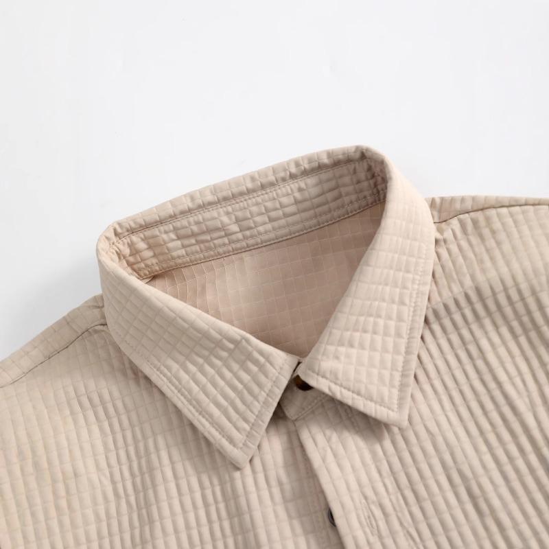 Men's Spring Summer Waffle Texture Two Piece Set Casual Short Sleeve Shirt and Pants Outfit