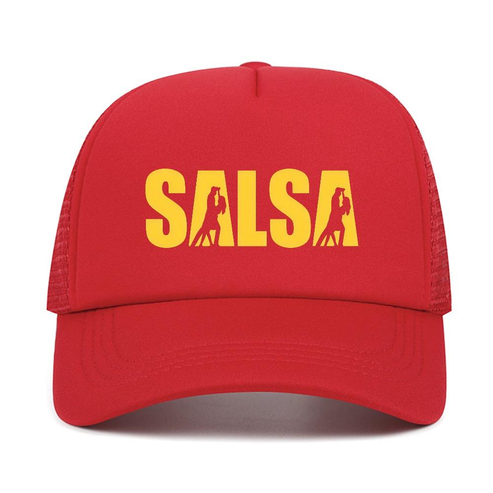 Funny Dancing Salsa Music Graphic hat Unisex Summer cool mesh breathable baseball cap Hip Hop Outdoor Sun Protection Trend Hats