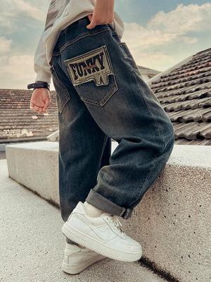 Autumn 2025 Boys’ Jeans: Casual Loose-Fit Pants for Kids