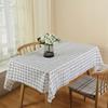 Non Washable Waterproof Oil Resistant and Heat-resistant Tablecloth with Grid Pattern Disposable Tablecloth PEVA Decoration