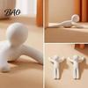 Noise Reduction Door Cushion 2Pcs Funny Little Guy Stopper, 3D Printed Decorative Cute Figure Stop, Novelty Human Shaped Wedge, Fun Home Decor