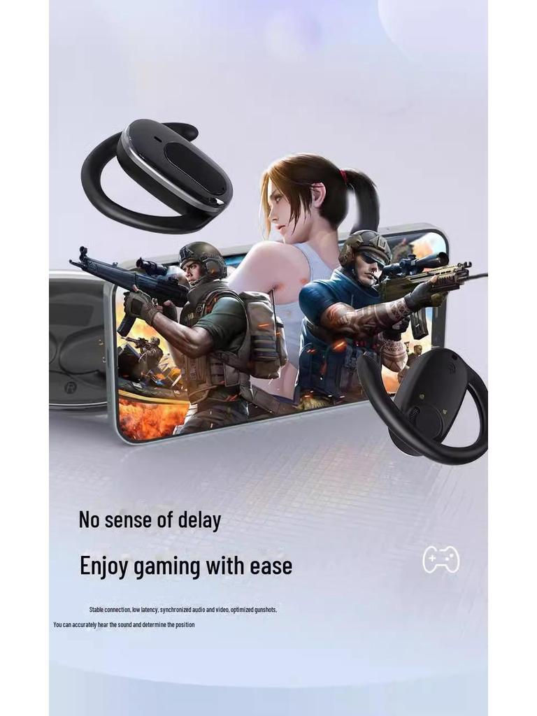 Berlin True Wireless Ear-hook Bluetooth Sports Headphones: Non-In-Ear, Ultra-Long Battery Life, High-End Sound Quality.