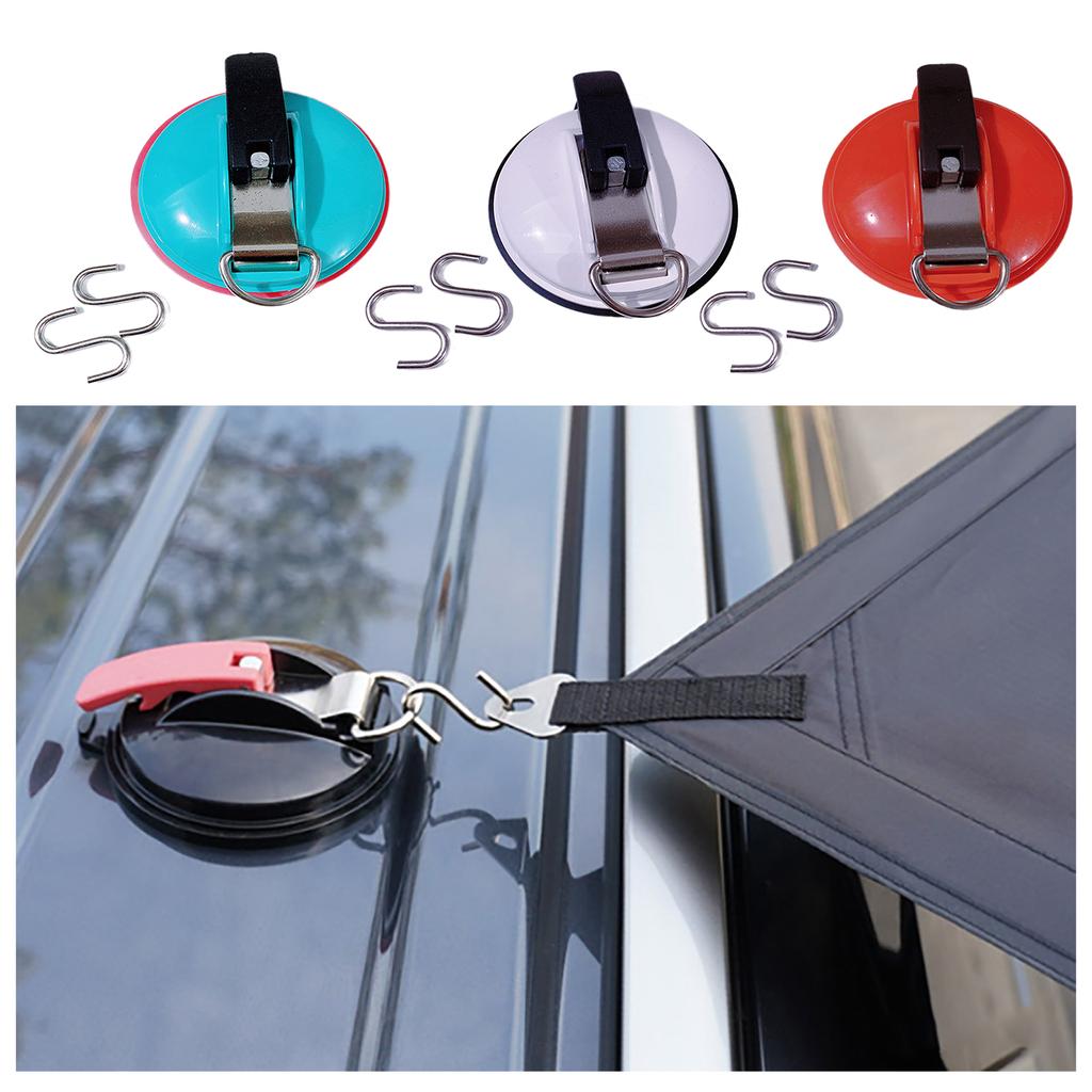 Vacuum Suction Cup Hook for Campers & Traveler Car Tents and Awnings Heavy Duty Stable Multifunctional Easy To Install