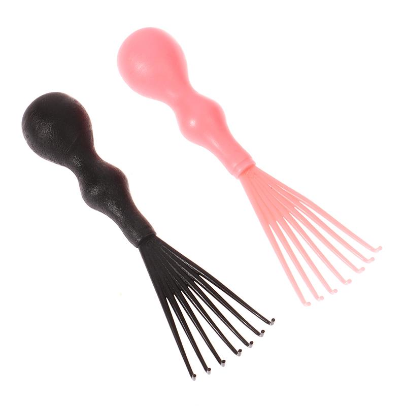 1 szt. Szczotka do włosów Grzebień Czyścik Czyszczenie Usuwanie włosów Rękojeść Osadzone narzędzie