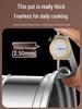 Visible Lid 316L Stainless Steel Steamer Pot with Extra Thick Anti-scalding Design and Double Three-Layer Steaming Basket