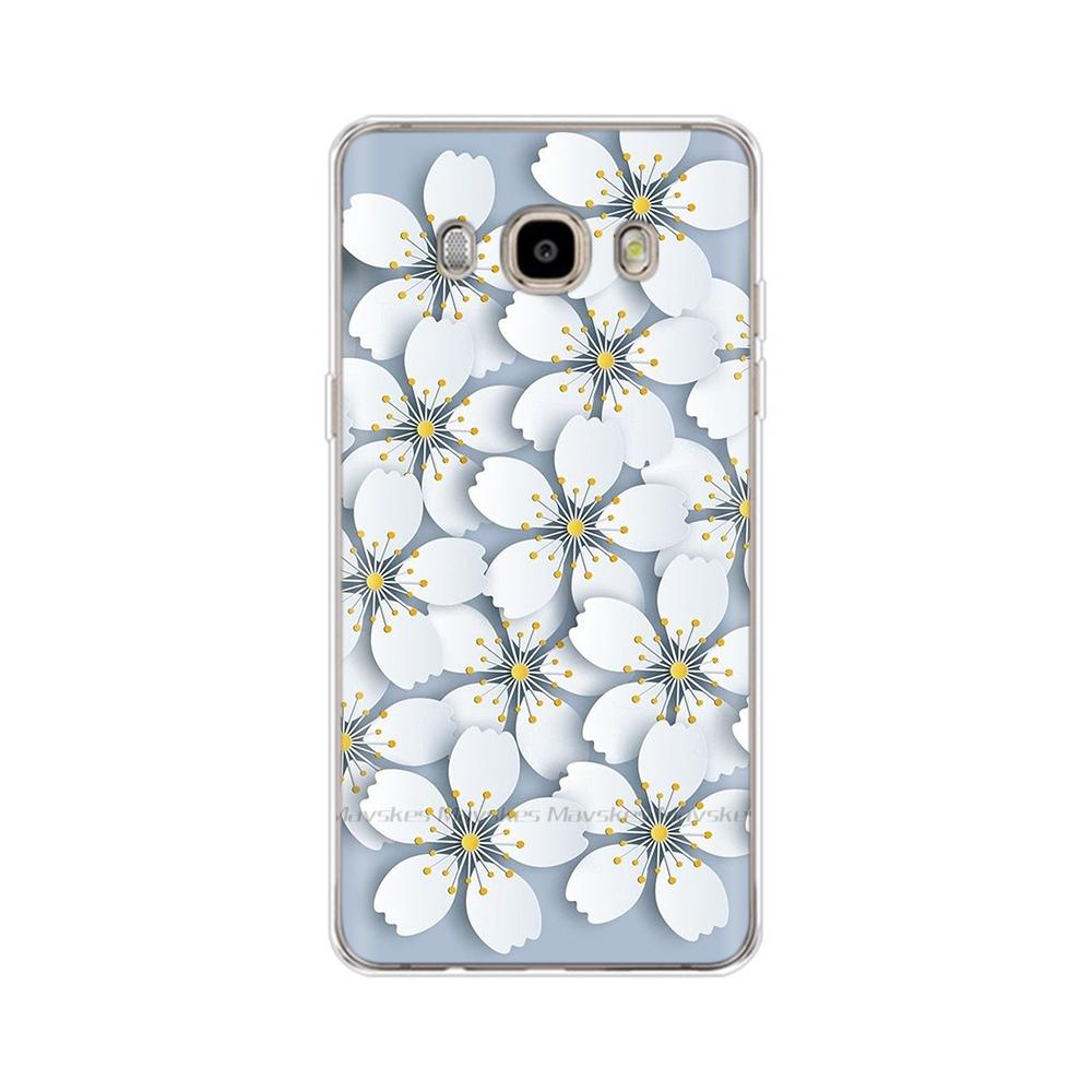 For Samsung Galaxy J5 2016 Case J510 J510F/ds J510FN Cover Fashion Daisy Soft Protective Covers For Samsung J5 2016 Fundas Coque