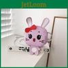 Mini Kids Girl Pu Leather Pink Shoulder Bag With Belt Bow Decoration For Daily Use