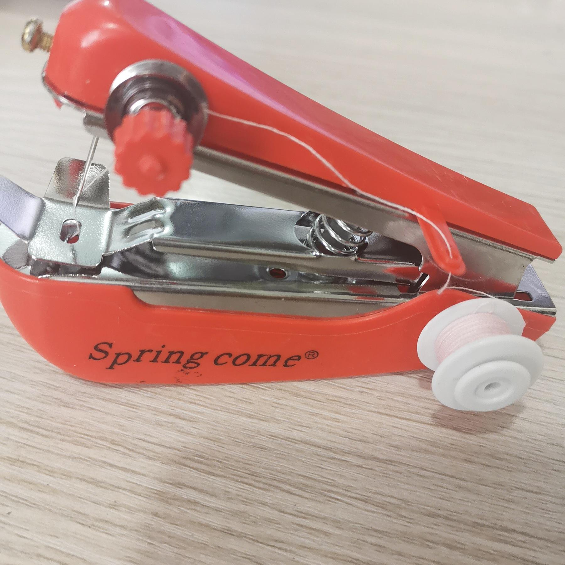 Portable Mini Manual Sewing Machine Household Multifunctional Springcome Creative Sewing Tool for Daily Use красный