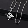 Fashion Chic Celtic-Symbol Necklace Witchs Knot Pendant Necklace Clavicle Chain Witchcraft Lucky Women Jewelry Ornament