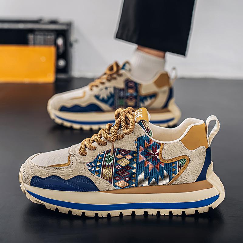 22 autumn new sports canvas shoes thick-soled height-increasing adolescent dad shoes