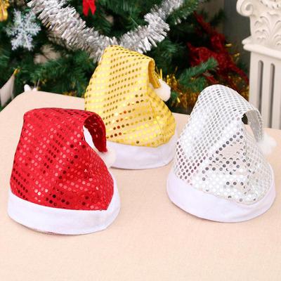 Weihnachtsmütze aus dickem, ultraweichem Plüsch, süßer Weihnachtsmann, Feiertags-Kostümmütze