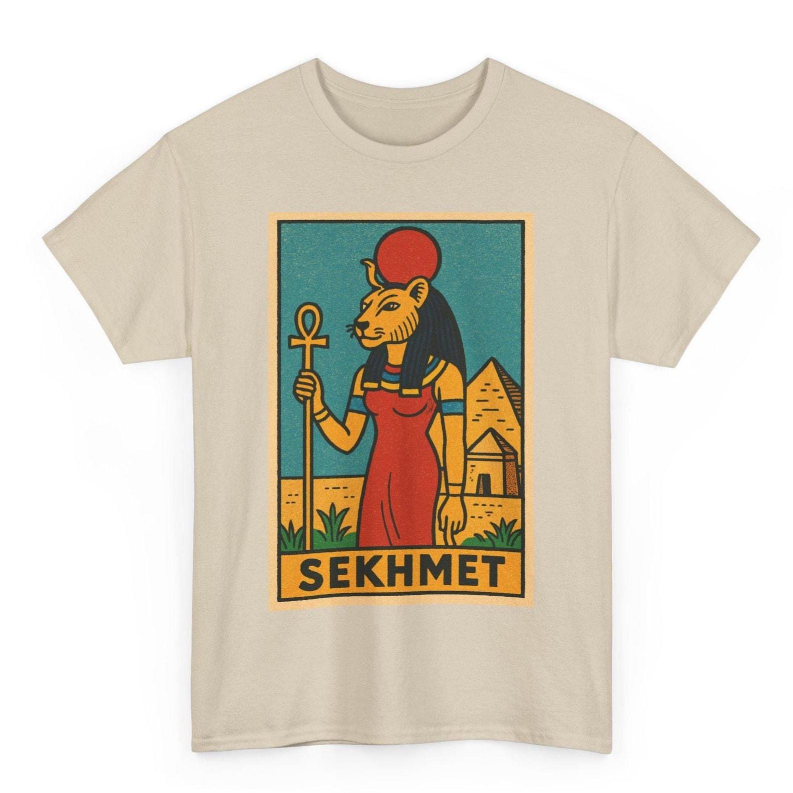 Sekhmet T-Shirt: Retro Comic Egyptian Goddess Tee S