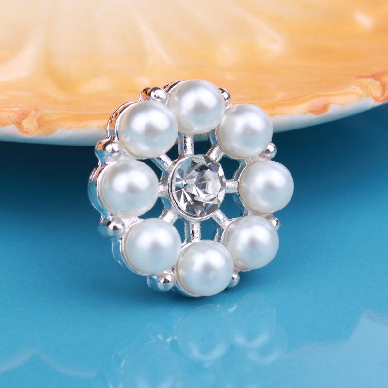 

Engood 100pcs Round Rhinestones Button Buckle Children Headband DIY Hair Accessories Sewing Trim & Embellishments Craft Apparel срібний