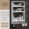 Bathroom Shelves Kitchen Wall Mounts Rack Storage Organizer Waterproof Multi-Layer Combination Holder Decoration Finishing Frame