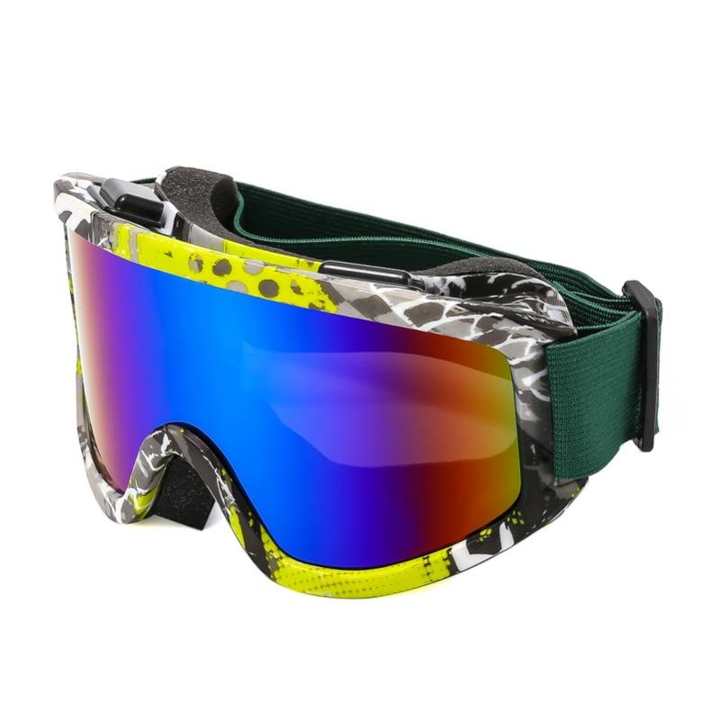 Fashion Large Frame Anti Fog Women Men Goggles Lens Anti-Collision Anti-Glare Lens Outdoor Sport Snow Snowboard Eyeglasses