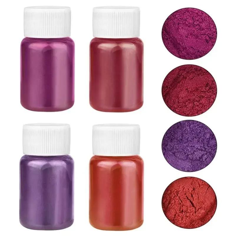 24 Colors 15g Mica Pearl Powder for Epoxy Resin, Soap, Candle, and Jewelry Crafting – Natural Pigment Dye for DIY Projects
