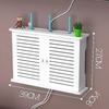 Wireless Wifi Router Boxes Wooden Box Cable Plus Wire Bracket Wall Hanging Plug Board Shelf -single