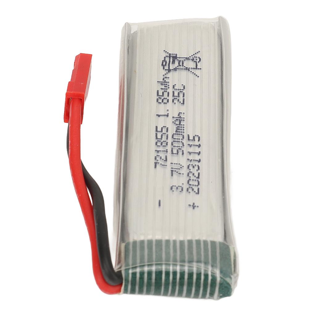 721855 Aircraft Lithium Battery 25C 3.7V 500mAh with JST Red Plug Aircraft Lipo Battery for U818A H37