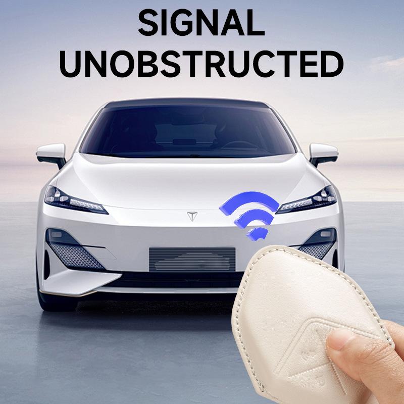 For Changan Deepal Sl03 S07 S05 S09 L07 Car Key Case Cover Remote Control Protector Shell Fob Leather Full Protection Key Holder