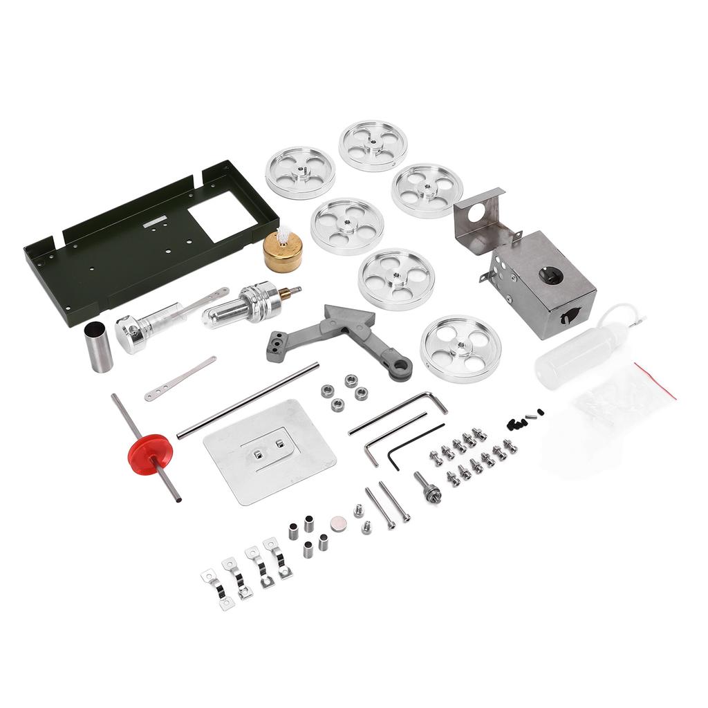 Stirling Car Engine Model Aluminum Alloy Exquisite Beautiful Steam Engine Kit Physics Science Toy