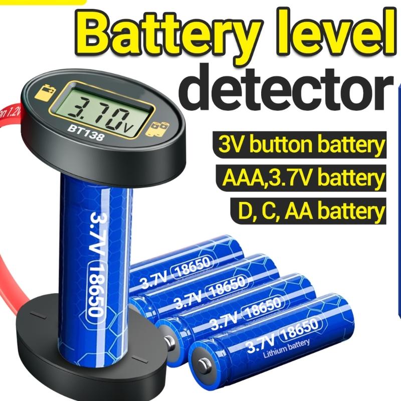 Portable BT138 Battery Checker Meter For Quick Multiple Type Battery Testing Home & Outdoor Use Electronics Maintenance