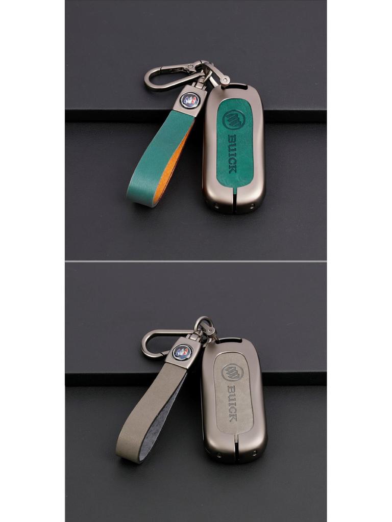 Buick Envision S/21/22 Plus Key Case: Alloy & Genuine Leather Protection