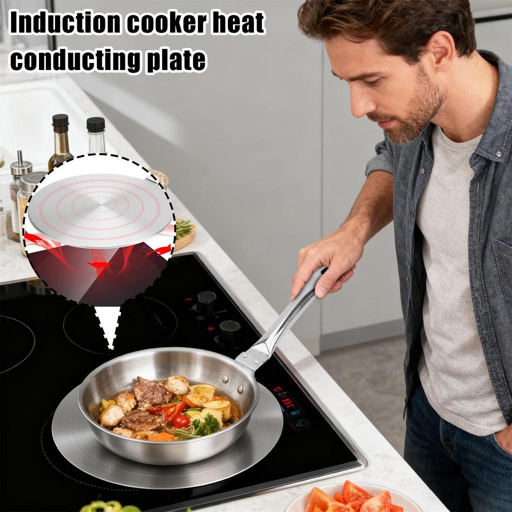 Induction Converter Plate Even Heat Distribution Gadget Heat Diffuser Induction Cooktop Adapter For Apartment Home Dorm Small