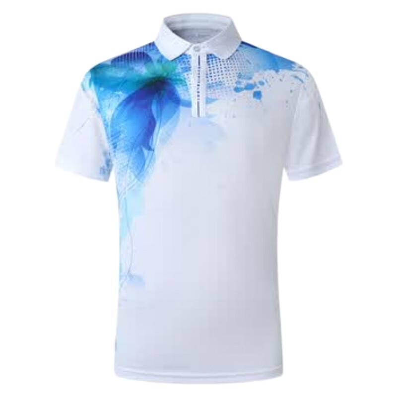 Men's Quick-Dry Patterned Polo Shirt