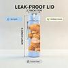1 Stück Süßer Brauner Teddybär Cartoon-Druck 750ml Tragbare Sport-Wasserflasche Auslaufsicher Fitnessstudio Outdoor Reise Trinkbecher