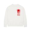 Solid Heart Letter Jacquard Knit Sweater – Korean Style Loose Fit Round Neck for Couples
