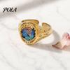 Exquisite Ring Finger Ring, Butterfly Heart Rabbit Pattern Band, Electroplated Technology for Lover Daily Wear Accessories Fine Workmanship