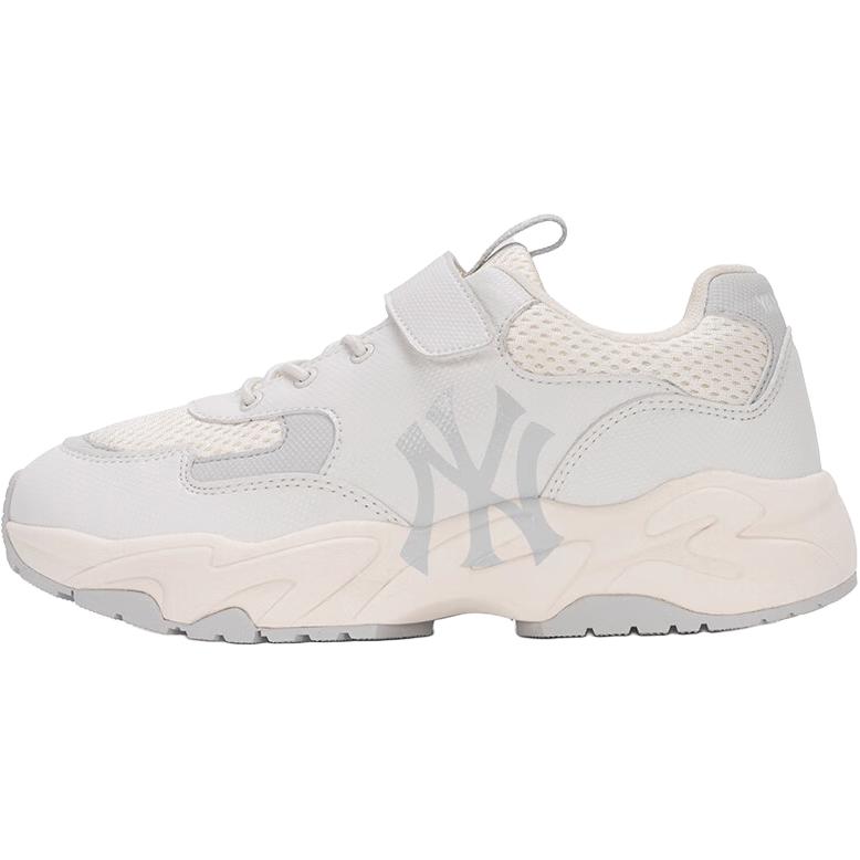 MLB Comfortable Versatile Durable Breathable Low-Top Casual Shoes Kids sneaker Light-Gray White 7ASHJBC5N-50IVS