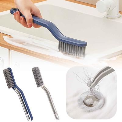 Multifunctional Cleaning Brush Scraping Brush Floor Seam Brush With Clip