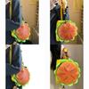 Burger Shape Pu Mini Crossbody Bag With Zipper For Casual Daily Use