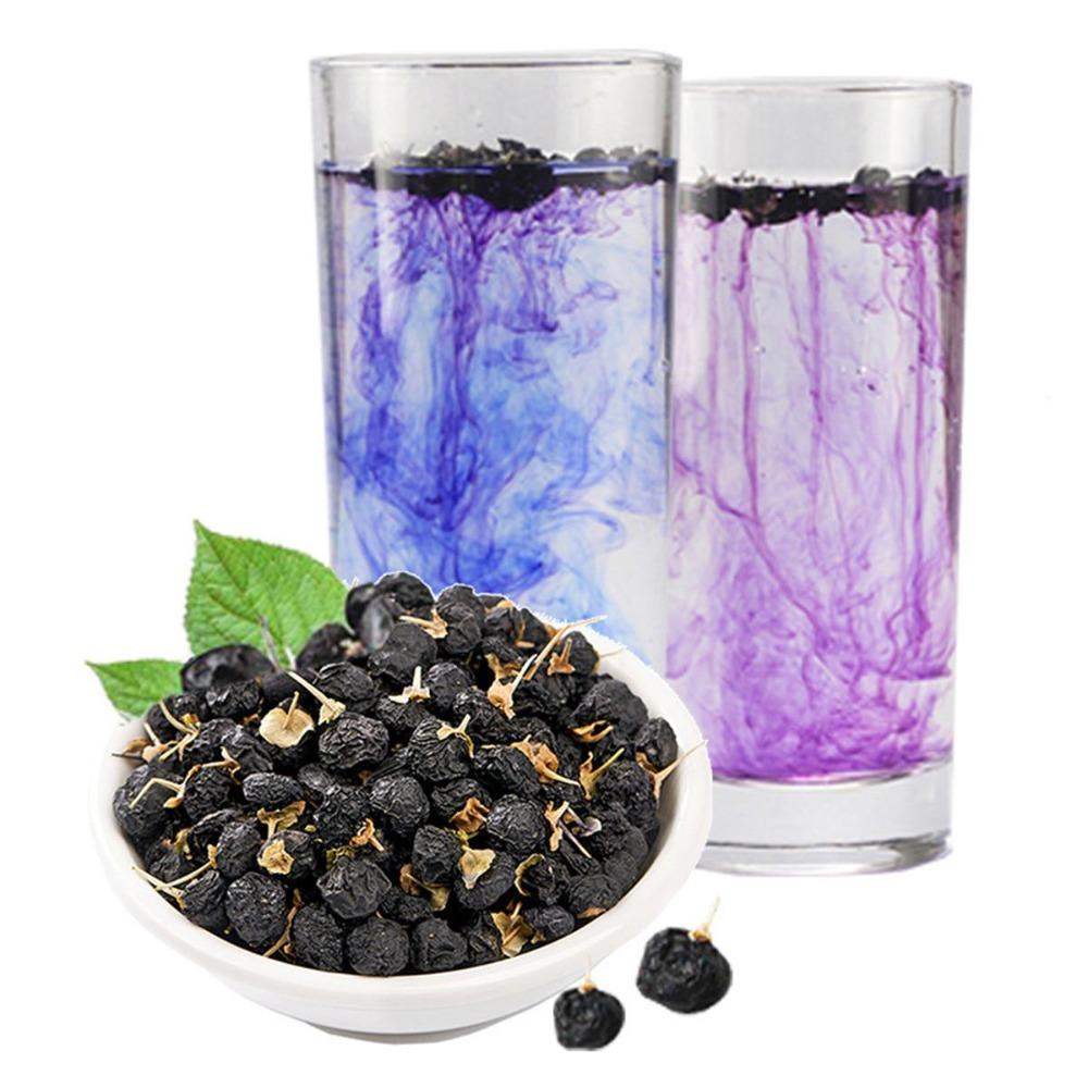 50g-500g Wild Black Goji Berry Dried Lycium Chinese Herbal Tea Green Food