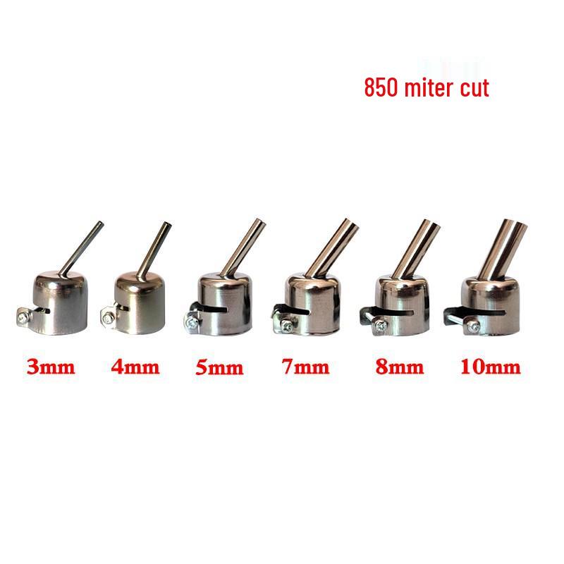 Multi-Model Hot Air Gun Nozzle Set - Straight, Angled, Bent for 850/858 Desoldering Stations