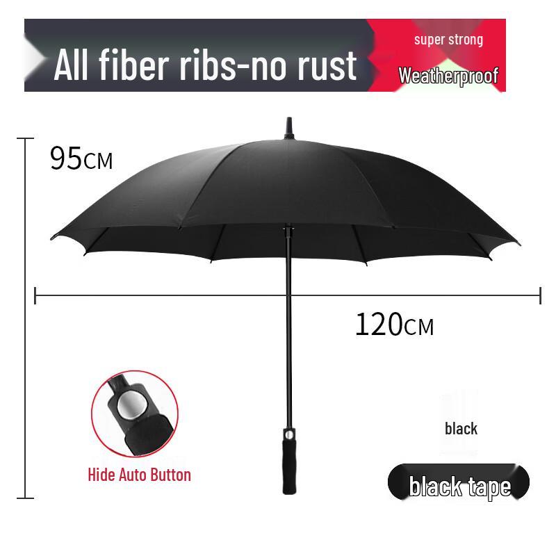 Hanyou Oversized Full Fiber Long Handle Umbrella