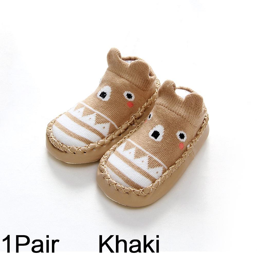 

1 Pair Cute Animal Sock Shoes Baby Socks Non-Slip Rubber Sole Soft Infant Socks for Newborn Toddler 6-12 Months