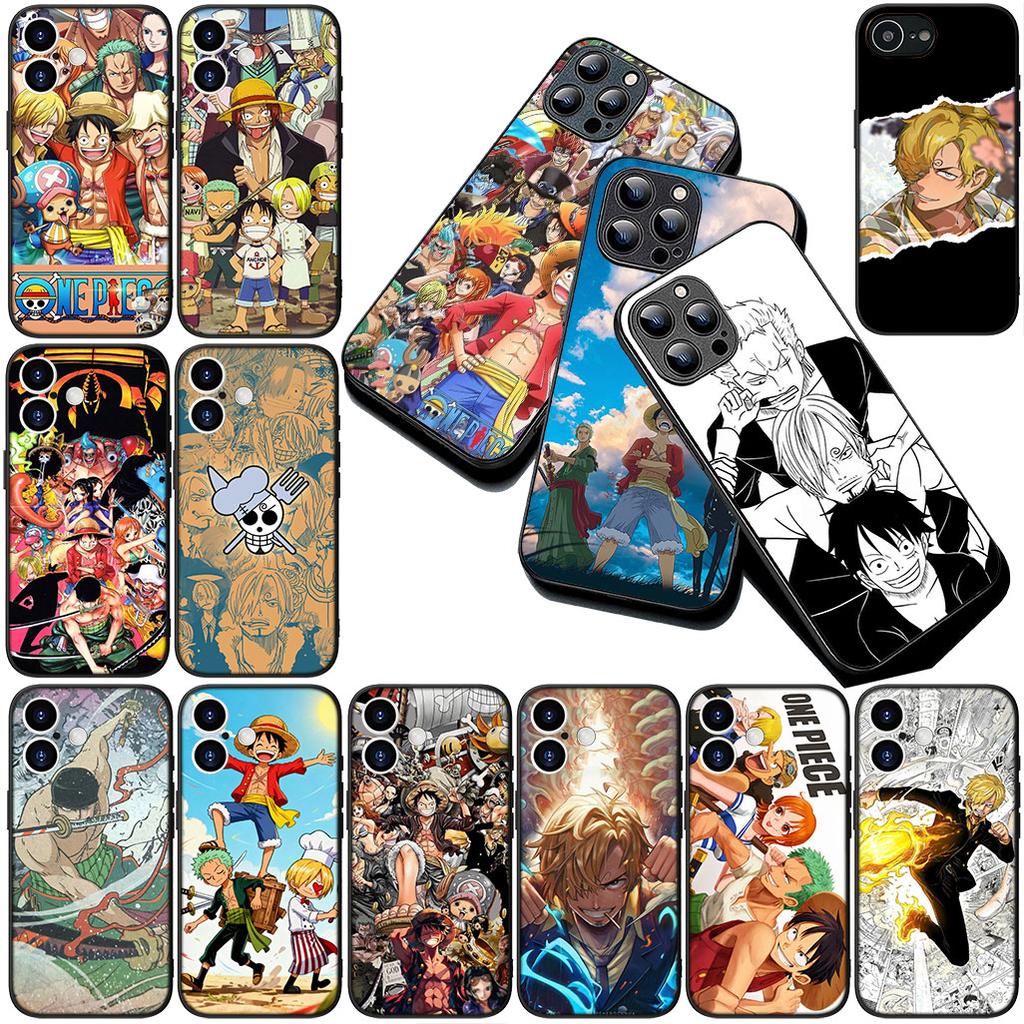 for OPPO A80 A18 A16 A40 A17 A15 A38 A78 A79 A54 A57 A12 A60 4G 5G Phone Cover Soft Case One Pieces Luffy Sanji Roronoa Zoro