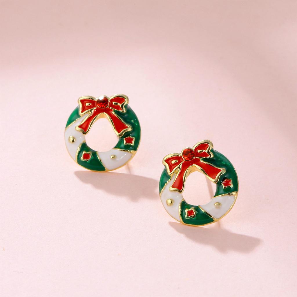 Christmas Fashionable Alloy Earrings Unique Gift For Women Jewelry Holiday