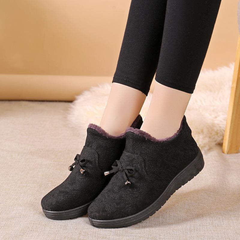 Beijing Cloth Shoes Winter Old Woman Cotton Shoes Warm Old Lady Old Shoes Piled Thickened Cotton Shoes