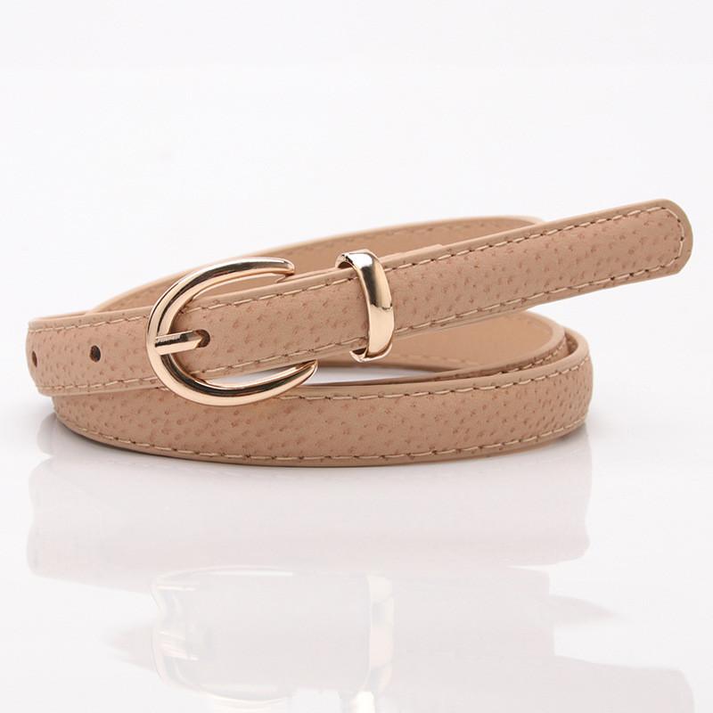 Elegant Synthetic Leather Waist Belt With Metal Buckle For Office And Casual Outfits