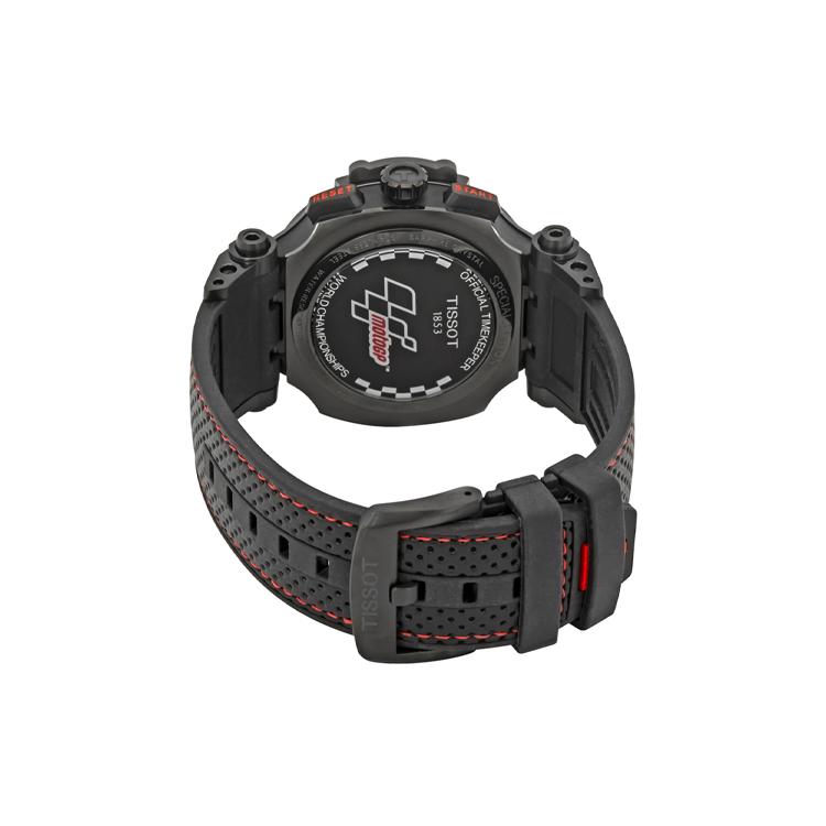 Tissot Collezione Race Movimento al Quarzo Resistenza all'Acqua 100m Orologi da Uomo Orologio 44mm e Oltre Quadrante Nero T115.417.37.061.04